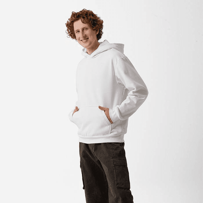 All-Over Print Oversized Cotton Hoodie